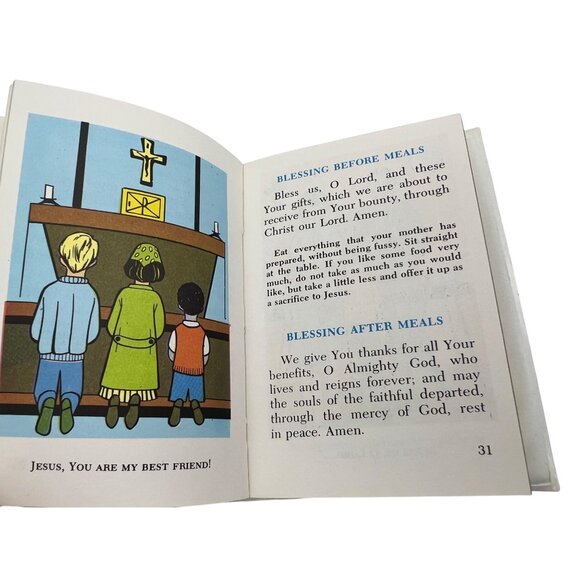 I Pray With Jesus Prayer Book Daughters Of St. Paul Plastic Cover 1983 5.25x3.5" - Picture 8 of 10